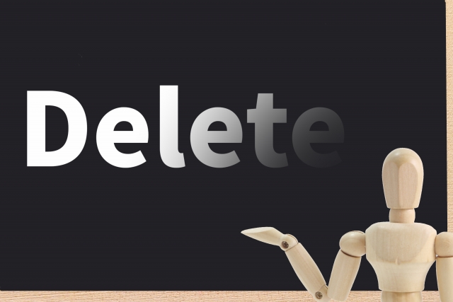 削除　delete